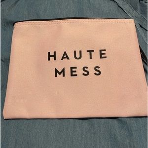 Pink and black make up bag by Milly